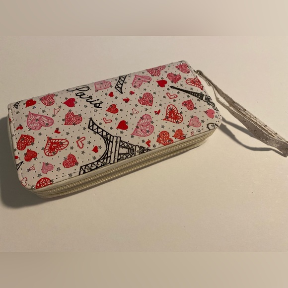 Accessories - Wallet for women- white and red- new with tags